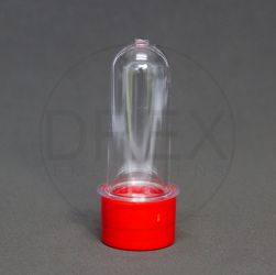 Mini Tubete Cristal c/ Tampa Plástica