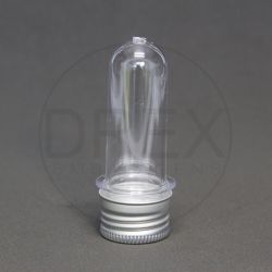 Mini Tubete Cristal c/ Tampa Alumínio 
