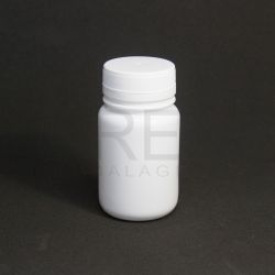 Pote Plástico Branco 120ml c/tp Rosca Lacre